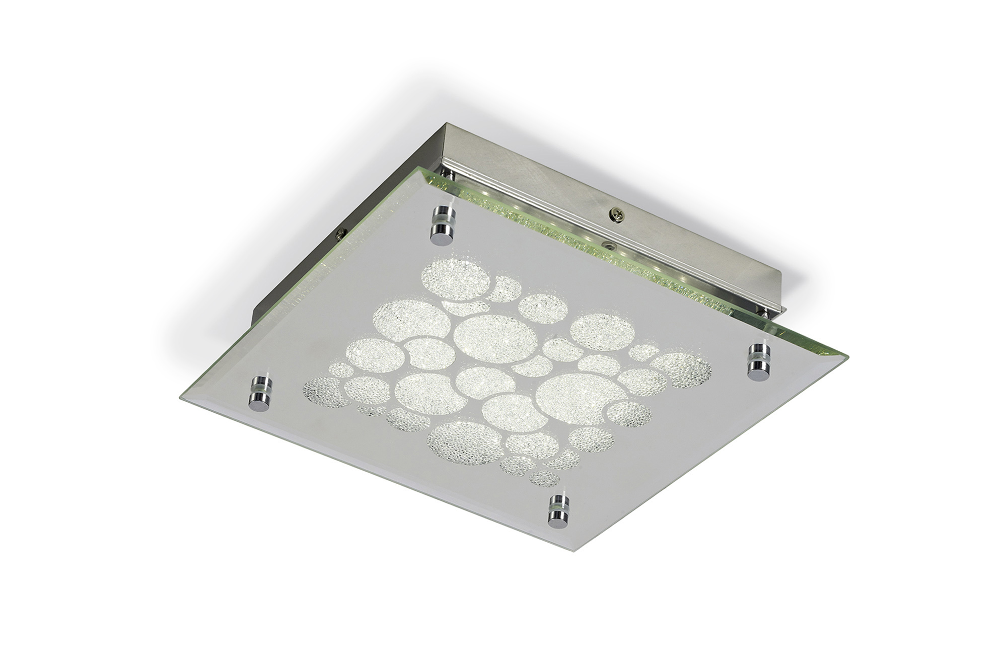 M5551  Coral Crystal Flush Square 15.5W LED